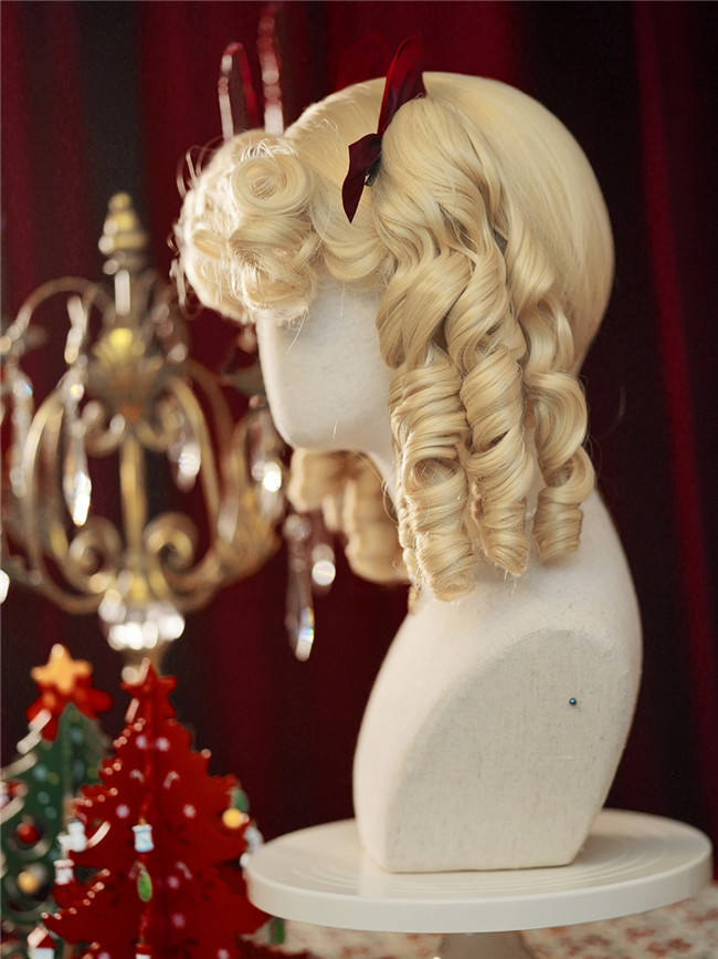 Elizabeth Roman Curls Blonde Lolita Wigs