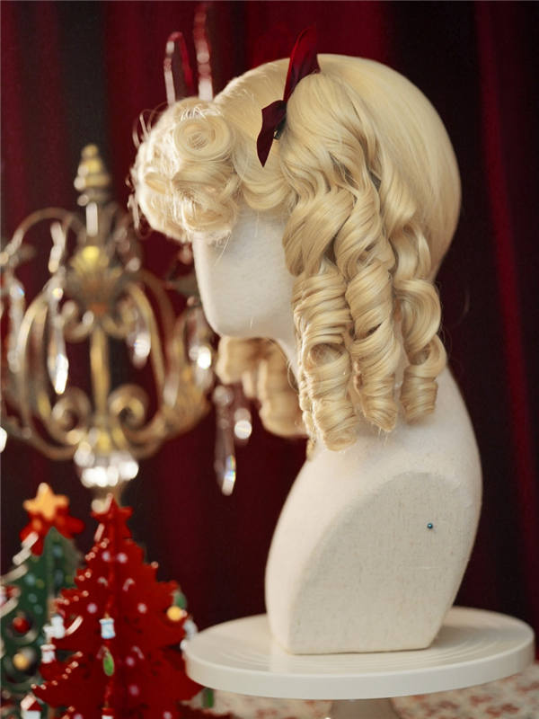 Elizabeth Roman Curls Blonde Lolita Wigs