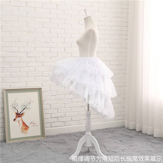 50-70cm Diamond Tulle Fishbone Lolita Petticoat Adjustable Length and Shape