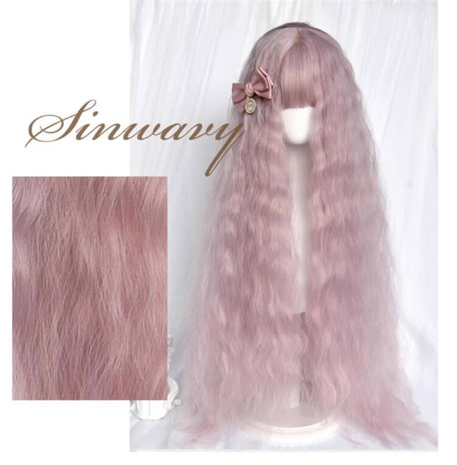 Waltz Sweet Pink Long Wavy Lolita Wigs