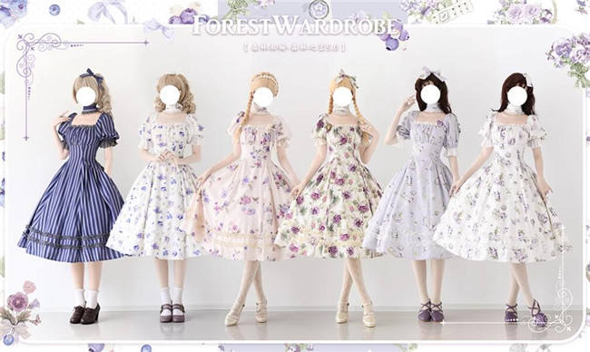 Forest Wardrobe Forest Basket Classic Lolita Dress