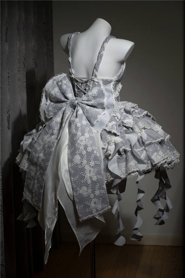 Smoothy Clouds Whale Prints Lolita Jumper Dress Set