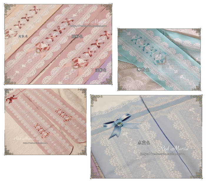 Lace Prints Ribbons Lolita Tights
