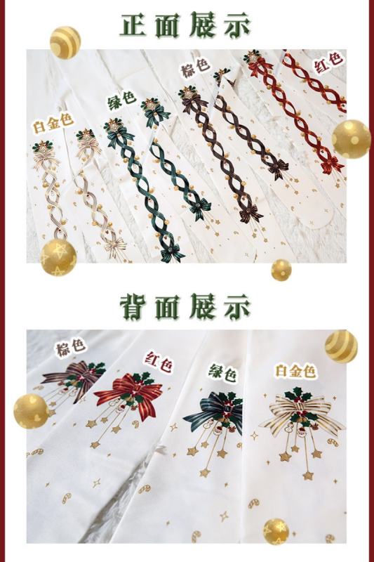 Christmas Bell Printed Lolita Tights