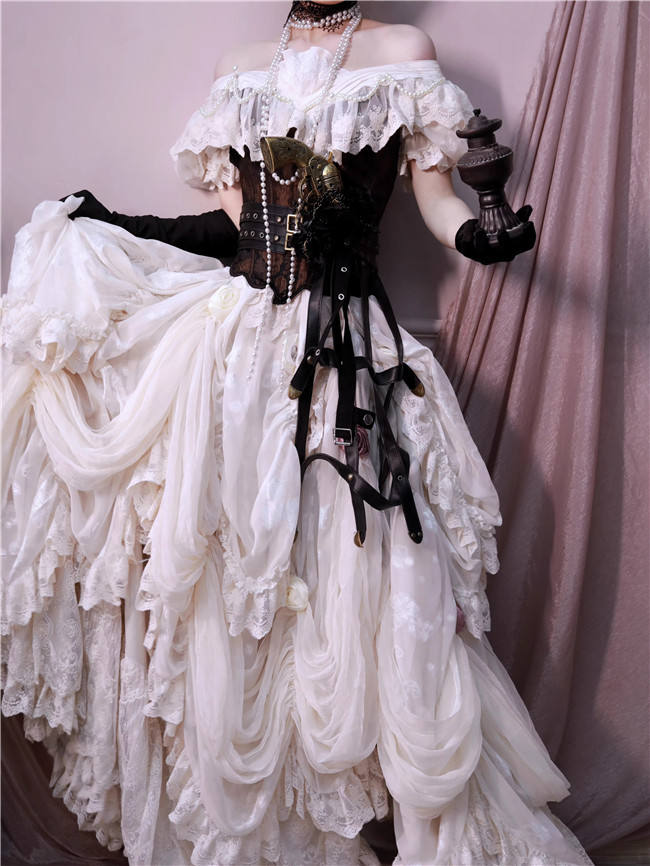Forest Magic Tea Party Beige Hime Lolita Dress