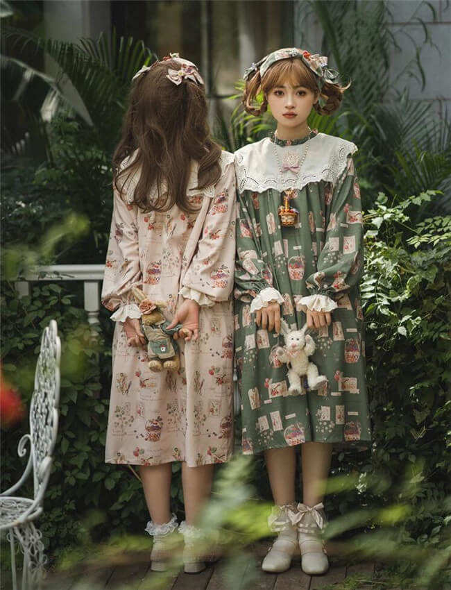 Miss Point Forest Book Loose Babydoll Lolita One Piece