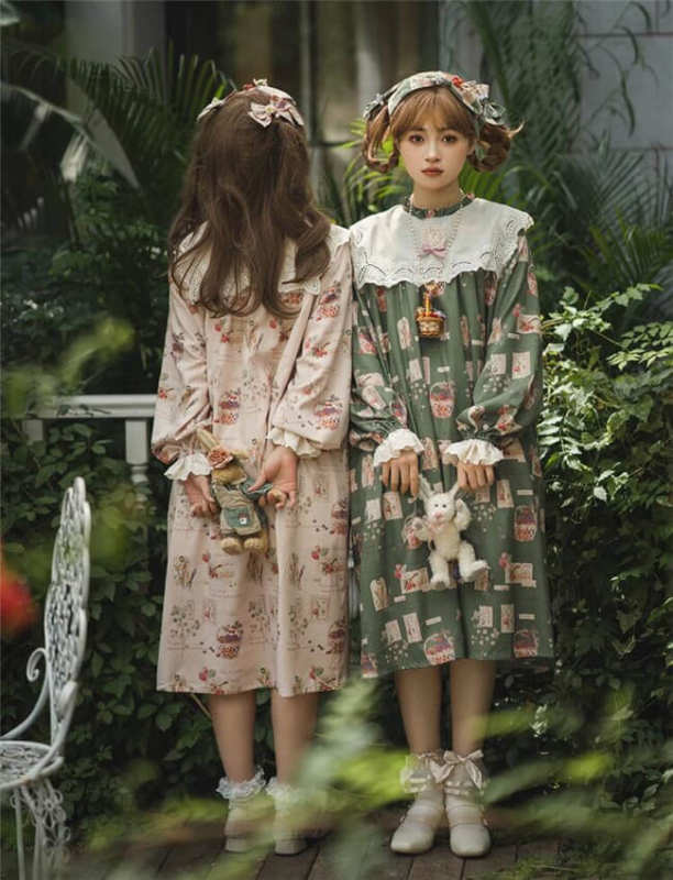 Miss Point Forest Book Loose Babydoll Lolita One Piece