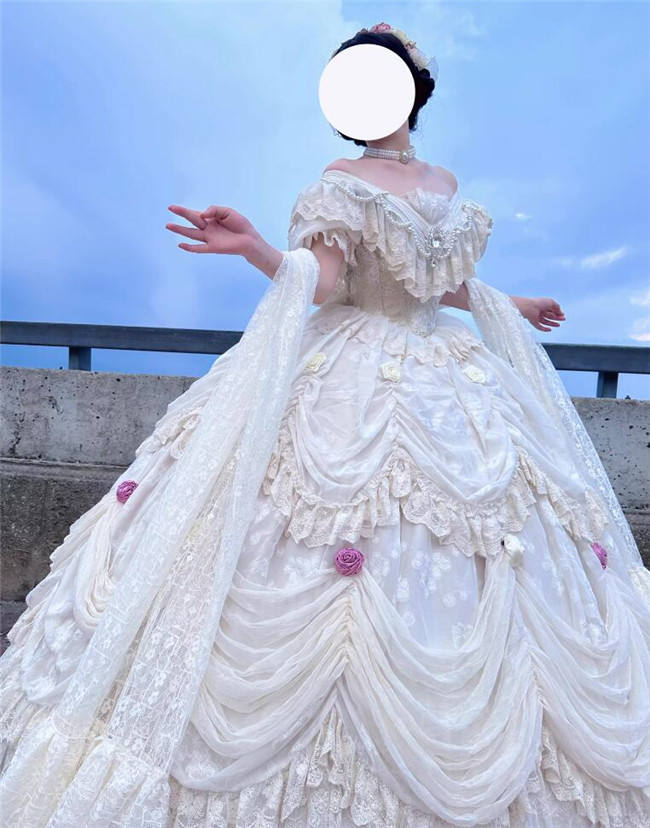 Forest Magic Tea Party Beige Hime Lolita Dress