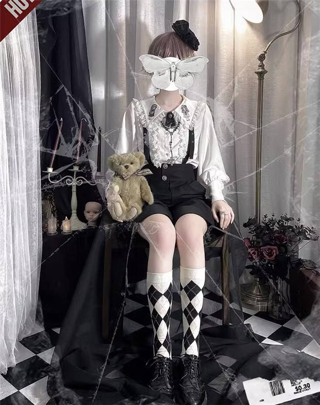 Castle Too Attract Heart Ouji Lolita Blouse and Pants