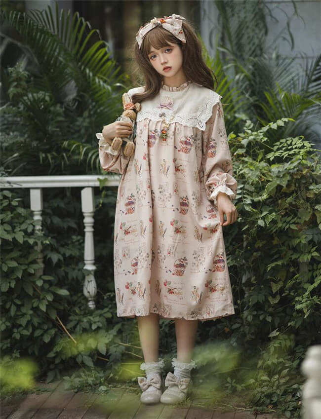 Miss Point Forest Book Loose Babydoll Lolita One Piece