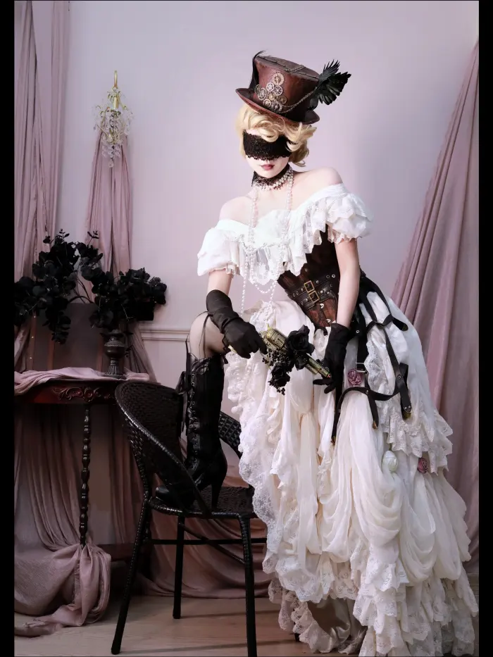 Forest Magic Tea Party Beige Hime Lolita Dress