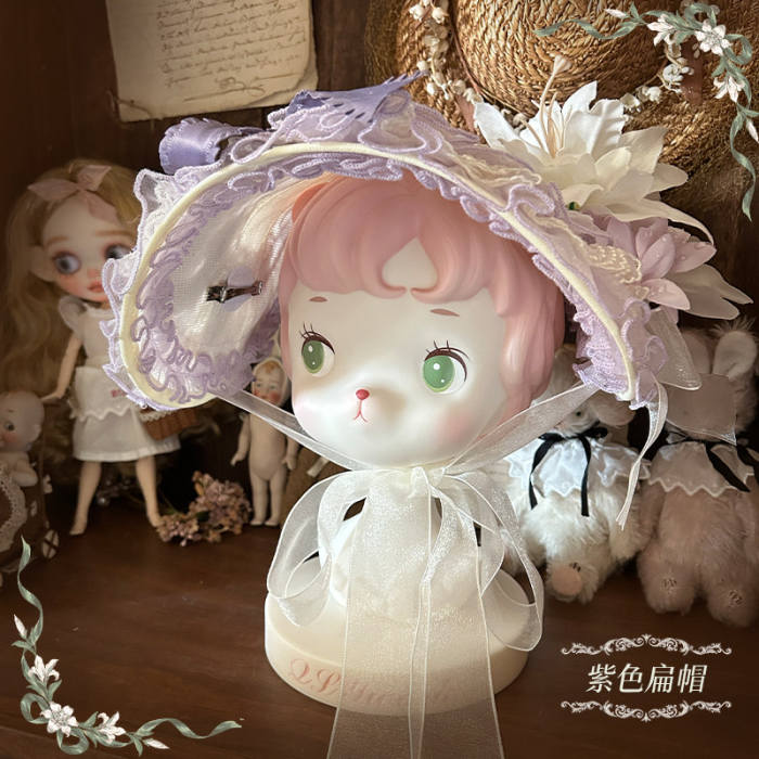 Urtto ~White Lily Garden~ Prints Lolita JSK and Bonnet