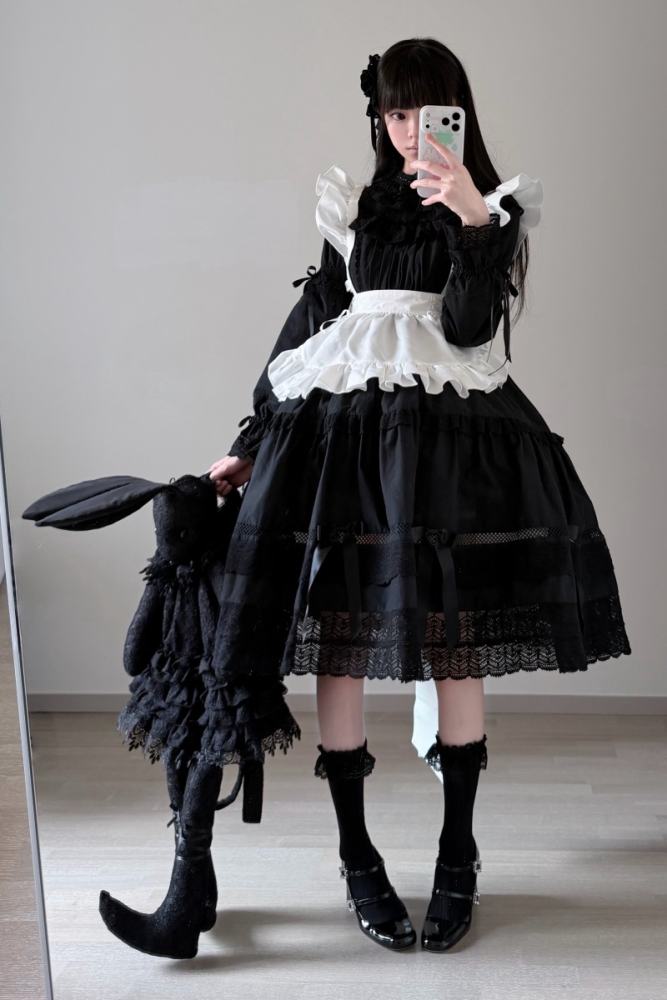 Rose And Neverland ~The Rose of Elberg~ Retro Lolita OP 4 Colors