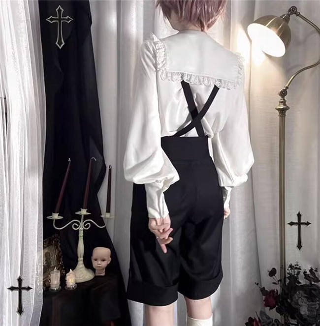 Castle Too Attract Heart Ouji Lolita Blouse and Pants