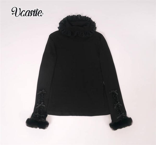 Roll Collar Long Sleeves Knitwear