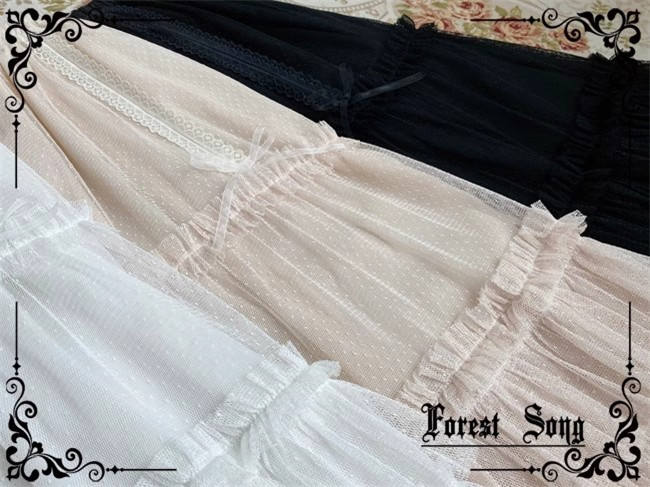 Forest Song Morning Mist Adjustable Lolita Underskirt