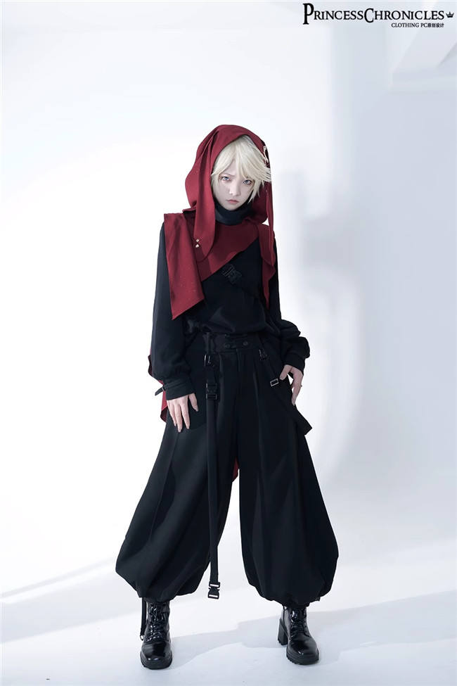 Princess Chronicles Functional Rabbit Ouji Lolita Top, Pants and Hood Shawl Ouji Fashion
