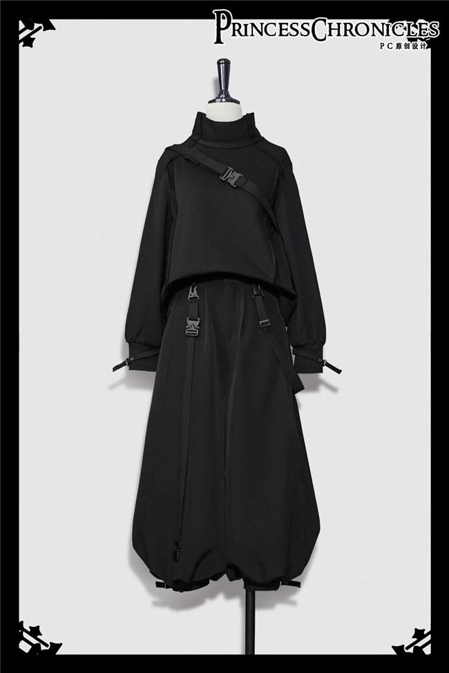 Princess Chronicles Functional Rabbit Ouji Lolita Top, Pants and Hood Shawl Ouji Fashion