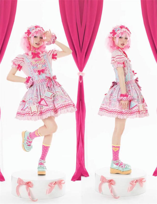 Unchartde Stars Candy Amusement Park Sweet Lolita Jumpers and Blouse