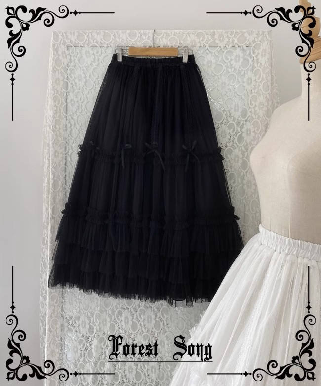 Forest Song Morning Mist Adjustable Lolita Underskirt