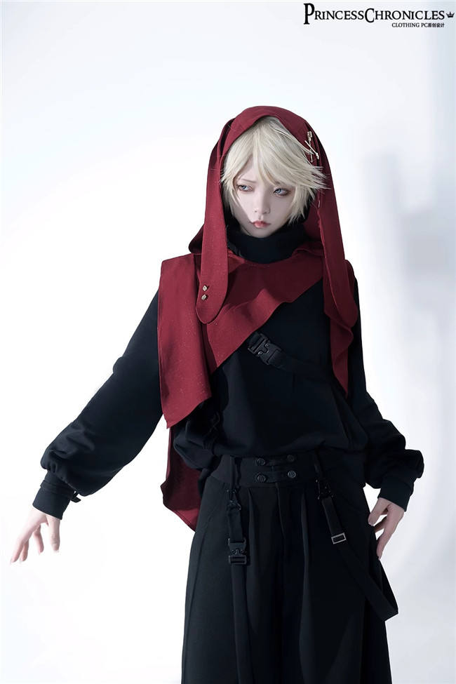 Princess Chronicles Functional Rabbit Ouji Lolita Top, Pants and Hood Shawl Ouji Fashion