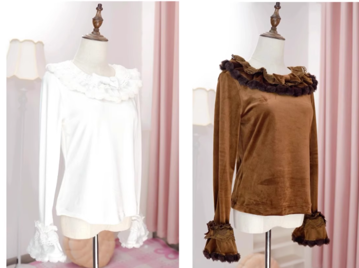 Shibuya Candy Velvet Cake Classic Lolita Blouse,Inner Wear