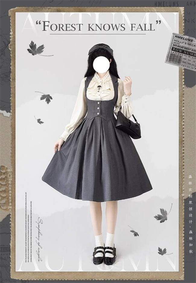 Forest Wardrobe Forest Knows Fall Corset Lolita Dress and Blouse
