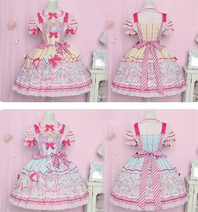 Unchartde Stars Candy Amusement Park Sweet Lolita Jumpers and Blouse
