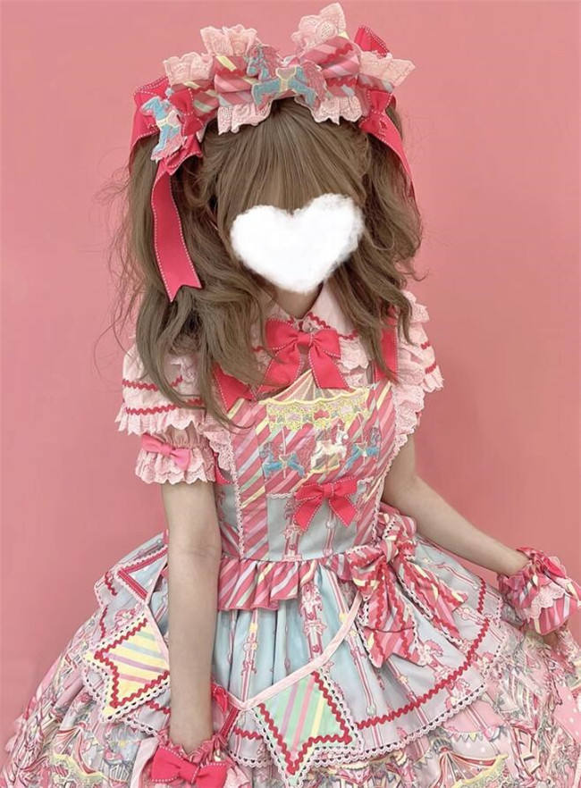 Unchartde Stars Candy Amusement Park Sweet Lolita Jumpers and Blouse