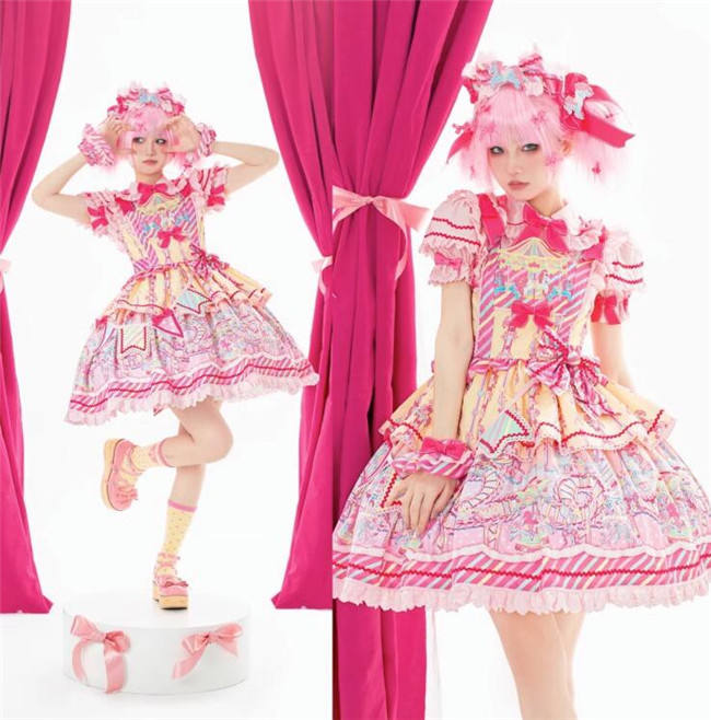Unchartde Stars Candy Amusement Park Sweet Lolita Jumpers and Blouse