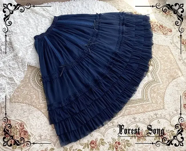 Forest Song Morning Mist Adjustable Lolita Underskirt