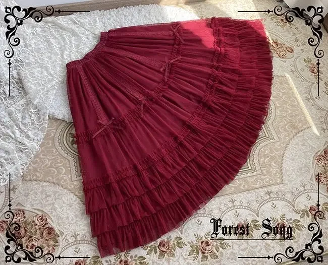 Forest Song Morning Mist Adjustable Lolita Underskirt