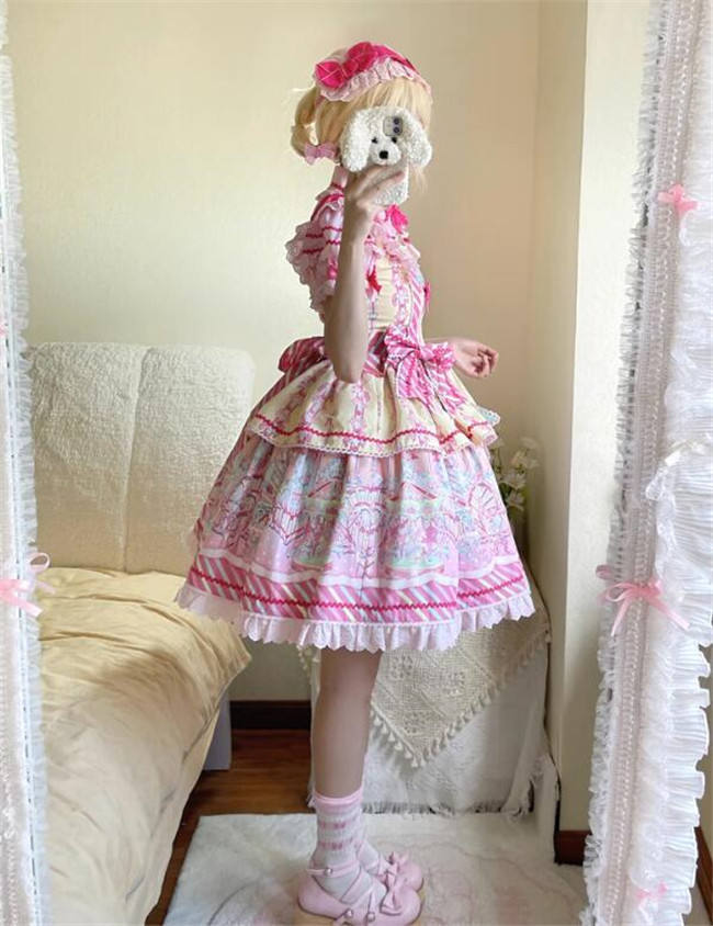 Unchartde Stars Candy Amusement Park Sweet Lolita Jumpers and Blouse