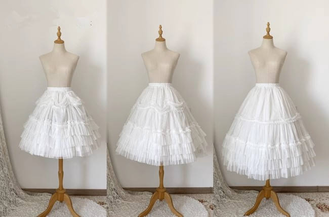 Forest Song Morning Mist Adjustable Lolita Underskirt