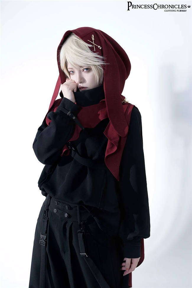 Princess Chronicles Functional Rabbit Ouji Lolita Top, Pants and Hood Shawl Ouji Fashion