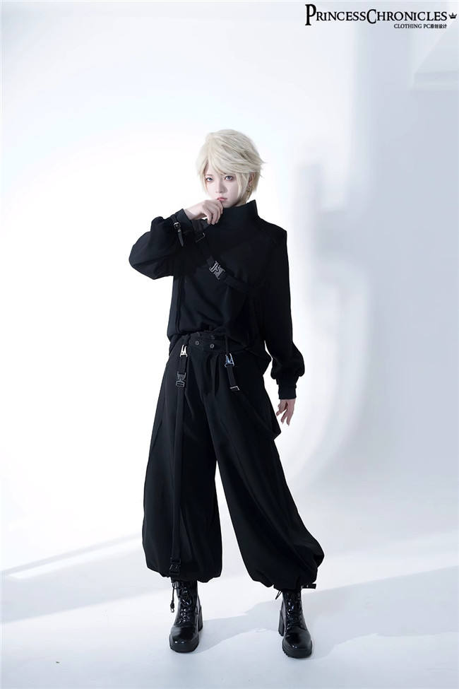Princess Chronicles Functional Rabbit Ouji Lolita Top, Pants and Hood Shawl Ouji Fashion