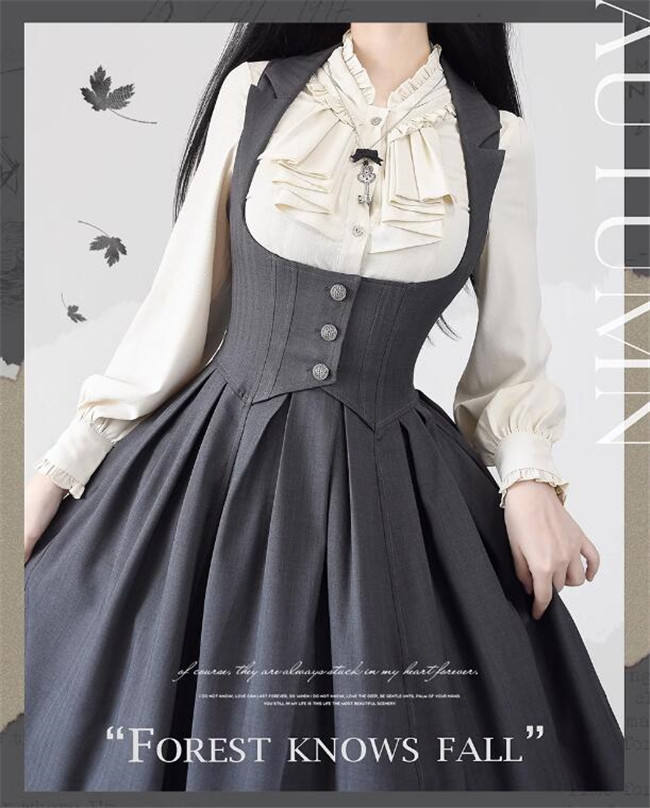 Forest Wardrobe Forest Knows Fall Corset Lolita Dress and Blouse