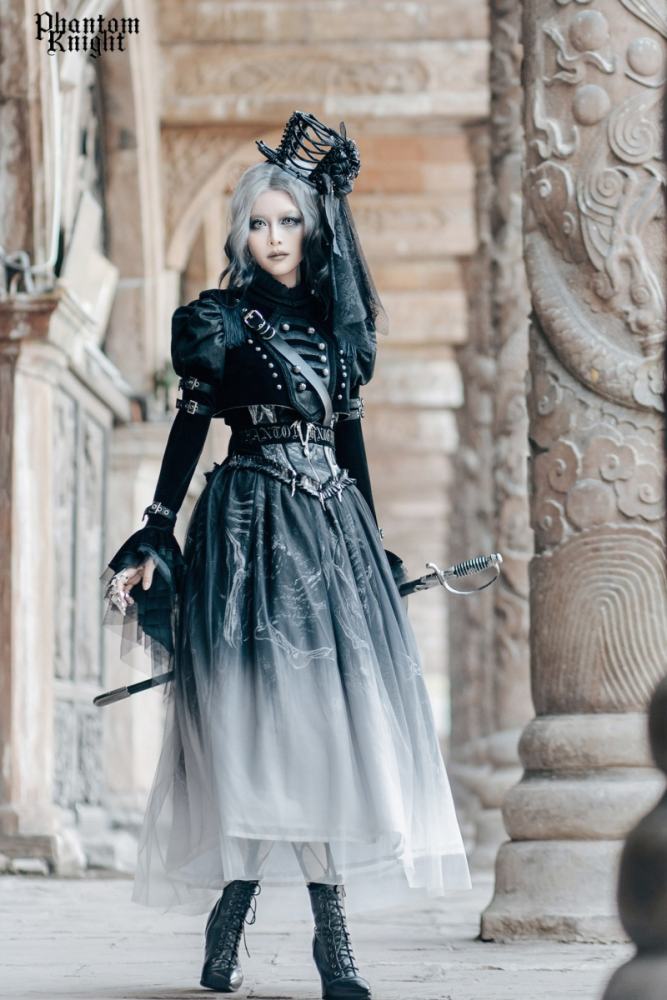 Lilith House ~Phantom Knight~ Dark Gothic Coat Corset and Skirt