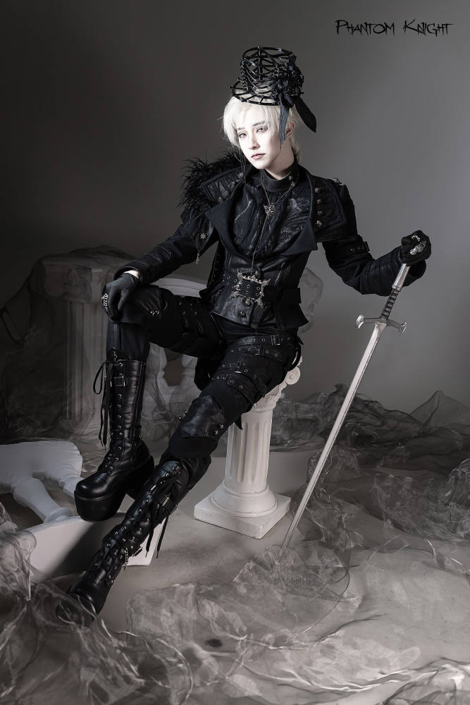 Lilith House ~Phantom Knight~ Ouji Lolita Top Coat and Trousers