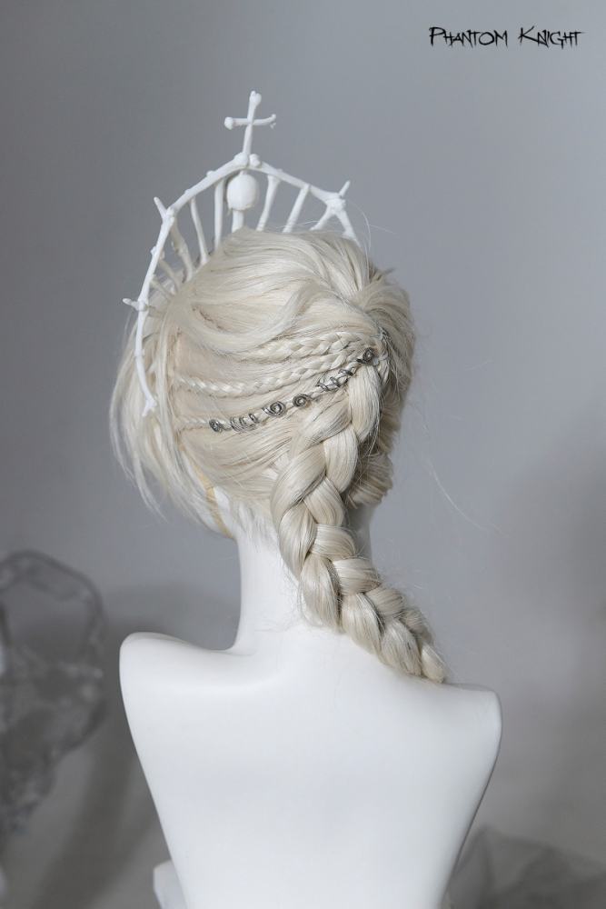 Lilith House ~Phantom Knight~ Gothic Lolita Choker Shoulder Straps and Headdress