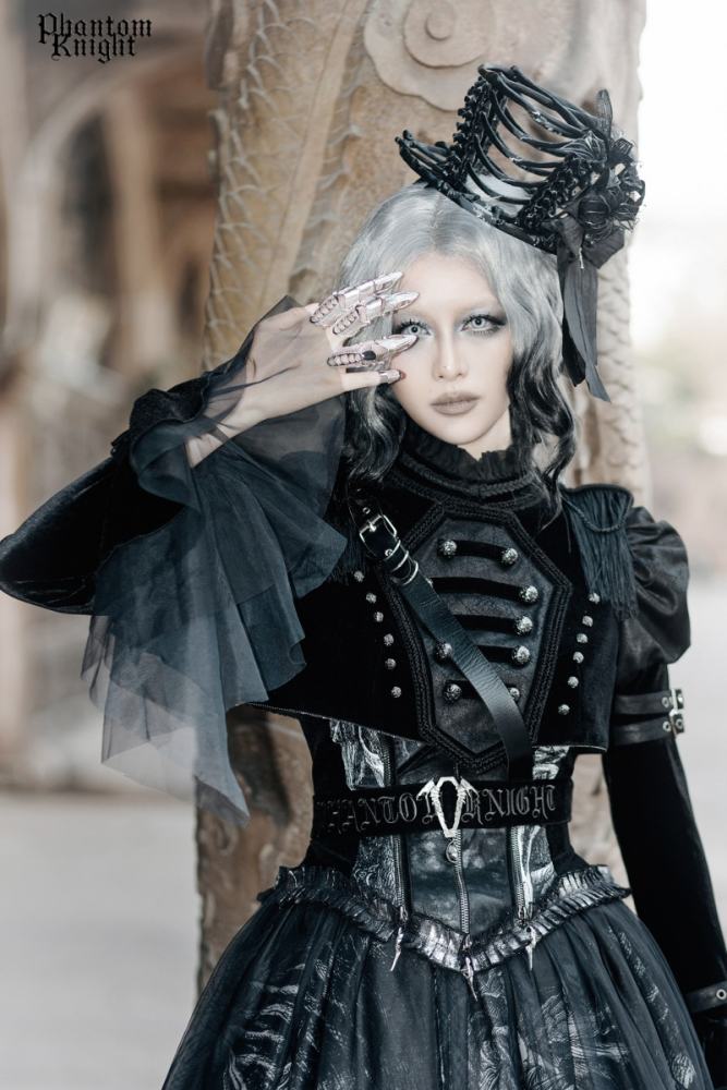 Lilith House ~Phantom Knight~ Dark Gothic Coat Corset and Skirt