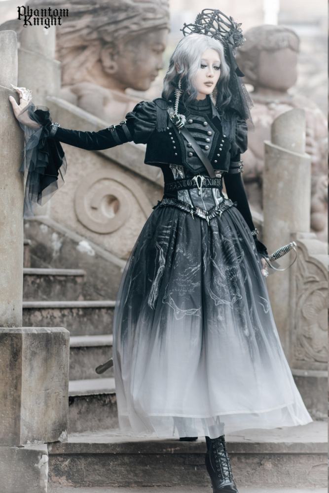 Lilith House ~Phantom Knight~ Dark Gothic Coat Corset and Skirt