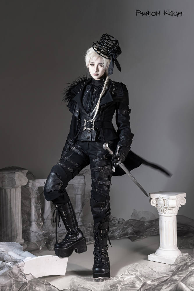 Lilith House ~Phantom Knight~ Ouji Lolita Top Coat and Trousers
