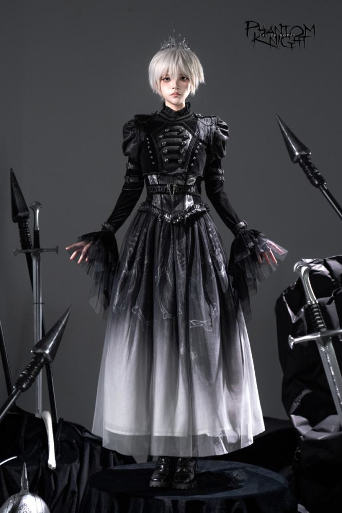 Lilith House ~Phantom Knight~ Dark Gothic Coat Corset and Skirt