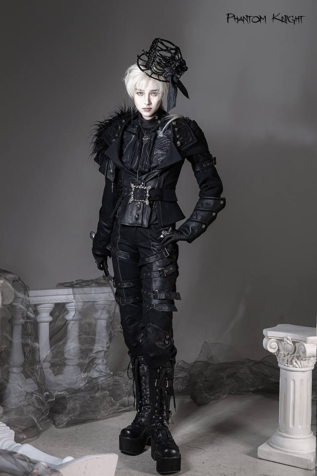 Lilith House ~Phantom Knight~ Ouji Lolita Top Coat and Trousers