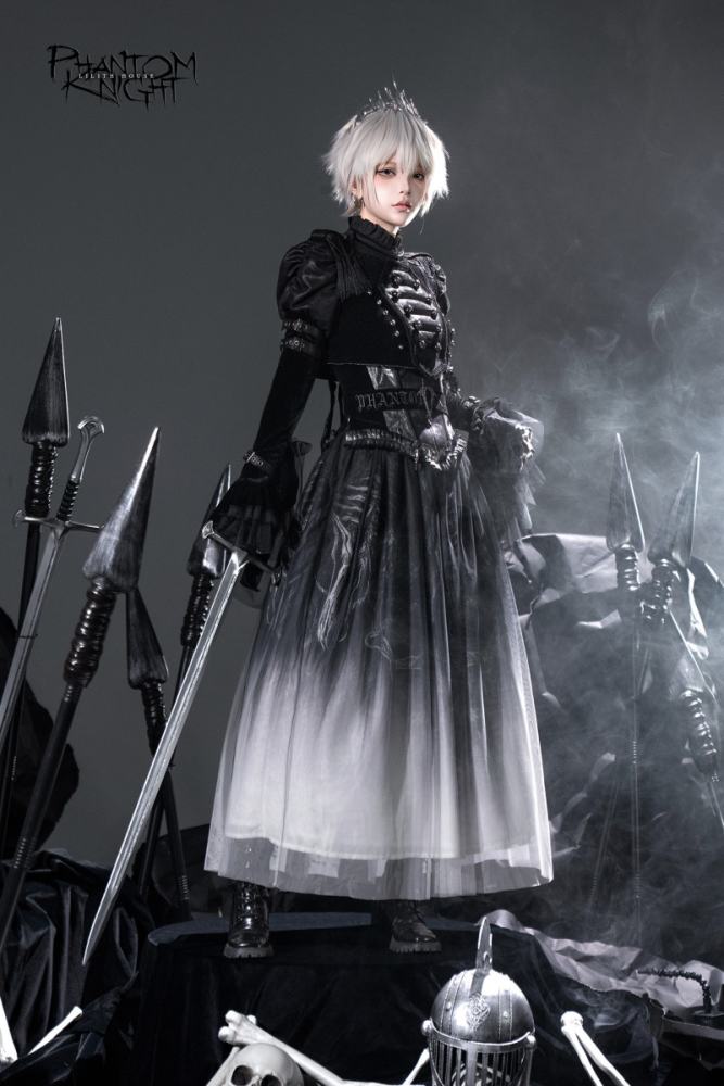 Lilith House ~Phantom Knight~ Dark Gothic Coat Corset and Skirt