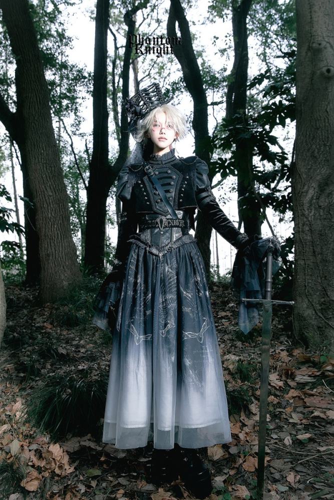 Lilith House ~Phantom Knight~ Dark Gothic Coat Corset and Skirt