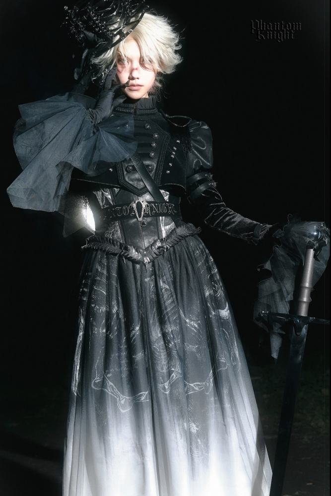 Lilith House ~Phantom Knight~ Dark Gothic Coat Corset and Skirt