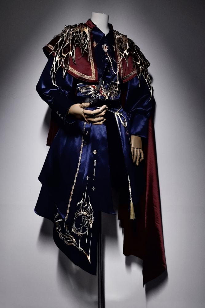 Ying Yue Embroidered Hanfu Military Ouji Cape Skirt and Trousers