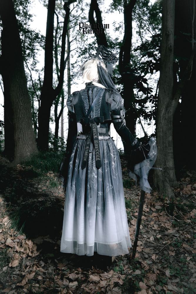 Lilith House ~Phantom Knight~ Dark Gothic Coat Corset and Skirt